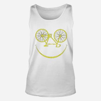 Bicycle Smiley Face Smiling Smile Cycling Bike Unisex Tank Top | Crazezy UK