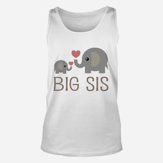 Big Sis Elephant Toddler Unisex Tank Top - Thegiftio UK