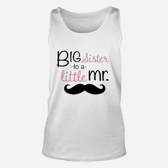 Big Sister To A Little Mr Toddler Unisex Tank Top | Crazezy