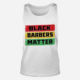 Black Barbers Matter Black History Month Gift Unisex Tank Top | Crazezy