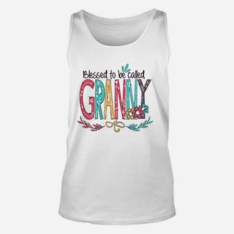 Blessed To Be Called Granny Colorful Unisex Tank Top - Thegiftio UK