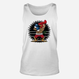 Boxing Rooster Unisex Tank Top - Thegiftio