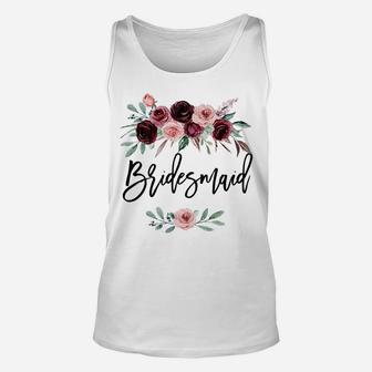 Bridal Shower Wedding Gift For Bridesmaid Maid Of Honor Unisex Tank Top | Crazezy DE