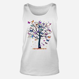 Butterfly Tree Beautiful Unisex Tank Top | Crazezy