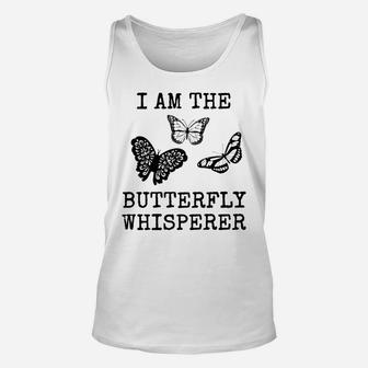 Butterfly Whisperer Cool Lepidopterist Spring Gift Unisex Tank Top - Thegiftio