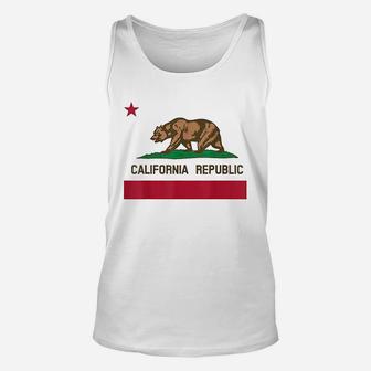 California State Flag Unisex Tank Top | Crazezy