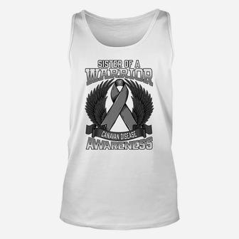 Canavan Disease Family Awareness Sister Wings Support Ribbon Unisex Tank Top | Crazezy AU