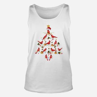 Cardinal Bird Ornament Decoration Christmas Tree Xmas Gifts Sweatshirt Unisex Tank Top | Crazezy