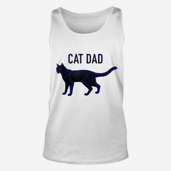 Cat Dad Gifts Fathers Day For Best Cat Dad Ever Men Daddy Unisex Tank Top | Crazezy AU