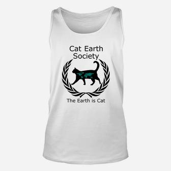 Cat Earth Society Unisex Tank Top - Thegiftio UK