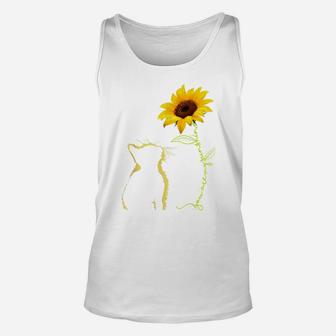 Cat You Are My Sunshine Sunflower Cat Lovers Mom Dad Gifts Unisex Tank Top | Crazezy DE