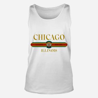 Chicago - Illinois - Fashion Design - Tiger Face Unisex Tank Top | Crazezy CA