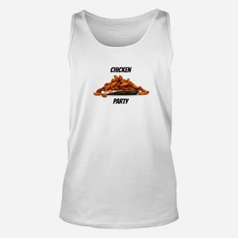 Chicken Party Chicken Wing For Hot Wing Lovers Unisex Tank Top - Thegiftio UK
