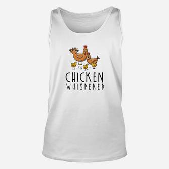 Chicken Whisperer Farm Gift Farmer Hen Rooster Poultry Eggs Unisex Tank Top - Thegiftio
