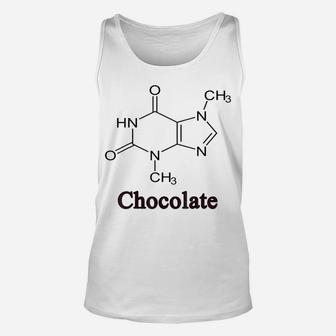 Chocolate Theobromine Molecule Compound Chemistry T Shirt Unisex Tank Top | Crazezy