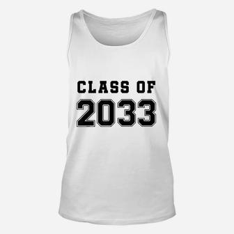 Class Of 2033 Grow With Me First Day Of School Unisex Tank Top | Crazezy