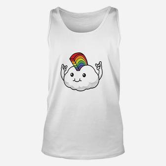 Cloud Rainbow Mohawk Gay Pride Unisex Tank Top | Crazezy DE