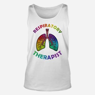 Cool Respiratory Therapy For Men Women Care Lung Doctor Rt Unisex Tank Top | Crazezy