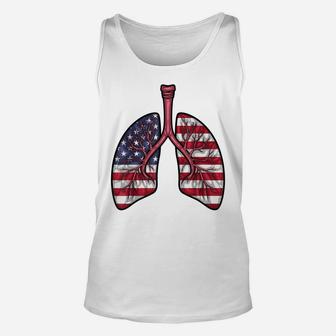 Cool Respiratory Therapy Men Women Us Flag Patriotic Rt Unisex Tank Top | Crazezy