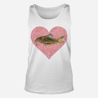 Corydoras Catfish Valentines Day Fish Love Fingerprint Unisex Tank Top | Crazezy DE