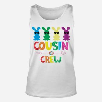 Cousin Crew Cute Bunny Rabbit Matching Easter Day Party Unisex Tank Top | Crazezy CA