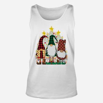 Cute Christmas Gnomes Swedish God Jul Nordic Xmas Tree Sweatshirt Unisex Tank Top | Crazezy