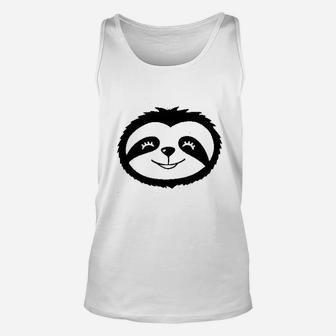 Cute Sloth For Women Funny Animal Graphic Camping Unisex Tank Top | Crazezy UK
