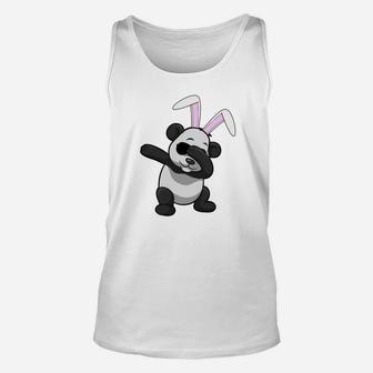 Dabbing Easter Bunny Panda Cute Animal Dab Unisex Tank Top - Seseable