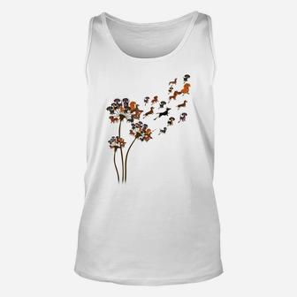 Dachshund Dog Dandelion Flower Funny Animal Lovers Men Women Unisex Tank Top | Crazezy DE