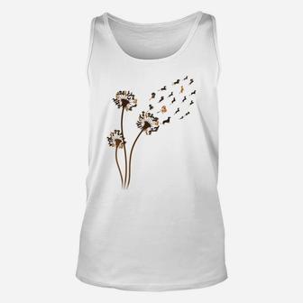 Dachshund Flower Fly Dandelion Funny Cute Dog Lover Unisex Tank Top | Crazezy