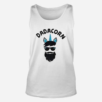 Dadacorn Unicorn Dad Beard Gift For Daddy Unicorn Unisex Tank Top | Crazezy CA