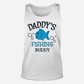 Daddys Dad Father Fishing Buddy Unisex Tank Top | Crazezy UK