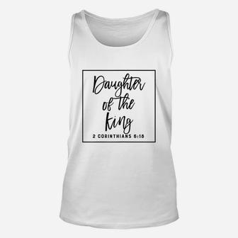 Daughter King Christian Inspiration Quote Unisex Tank Top | Crazezy UK