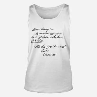 Dear Yeogri, Remember No Man Is A Failure Who Has Friends- Thanks For The Wings Unisex Tank Top - Thegiftio UK