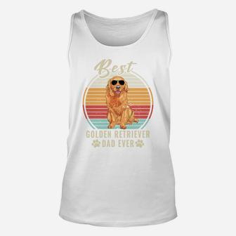 Dogs 365 Best Golden Retriever Dad Ever Fathers Day Dog Gift Unisex Tank Top | Crazezy UK