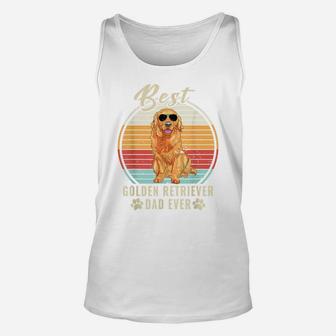 Dogs 365 Best Golden Retriever Dad Ever Fathers Day Dog Gift Unisex Tank Top | Crazezy