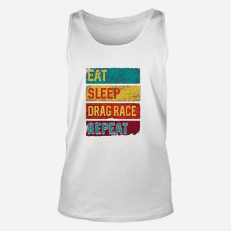 Drag Racing Eat Sleep Drag Race Repeat Baby Unisex Tank Top | Crazezy