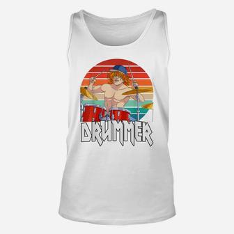 Drummer Musician Drumming Drums Percussion Player Unisex Tank Top | Crazezy