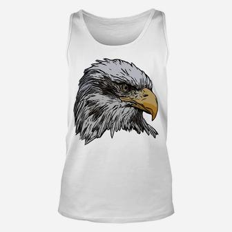 Eagle Imprint American Bird Animal Retro Art Motif Bald Sweatshirt Unisex Tank Top | Crazezy