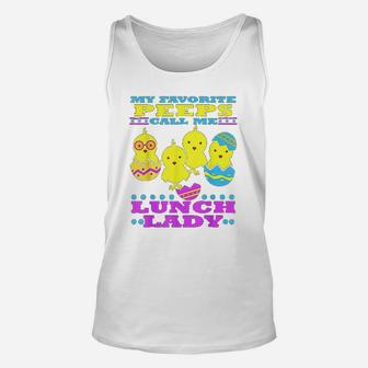 Easter Lunch Lady School Cute Cafeteria Worker Unisex Tank Top - Thegiftio UK