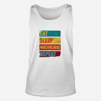 Eat Sleep Marching Band Repeat Music Unisex Tank Top | Crazezy AU