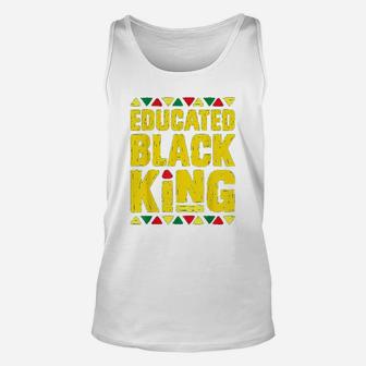Educated Black King Unisex Tank Top | Crazezy AU