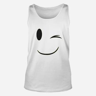 Emoticon Smile Face Unisex Tank Top | Crazezy