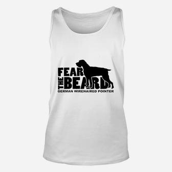 Fear The Beard German Wirehaired Pointer Unisex Tank Top | Crazezy