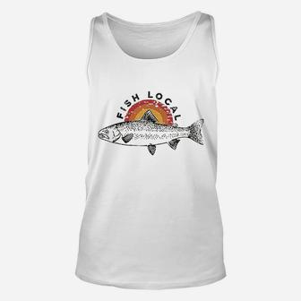 Fish Local Bass Graphic Unisex Tank Top | Crazezy