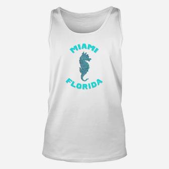 Fun Miami Seahorse Beach Vacation Unisex Tank Top - Thegiftio UK