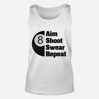 Funny Billiards 8Ball Pool Player Gift Unisex Tank Top | Crazezy