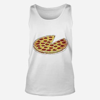 Funny Dads Pizza Pie And Slice Dad Unisex Tank Top | Crazezy UK