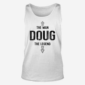 Funny Doug Tee Gift Man Legend Name Gag Gift Raglan Baseball Tee Unisex Tank Top | Crazezy