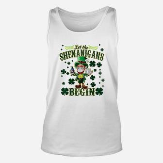 Funny Leprechaun Wearing Green St Patricks Day Unisex Tank Top - Thegiftio